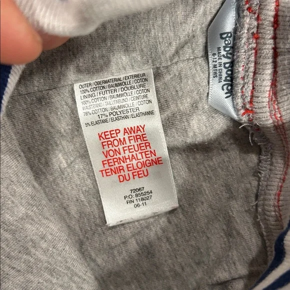 Baby Boden Corduroy Pants Set Blue Star Patch Red Joggers 6-12 Months - Picture 4 of 10